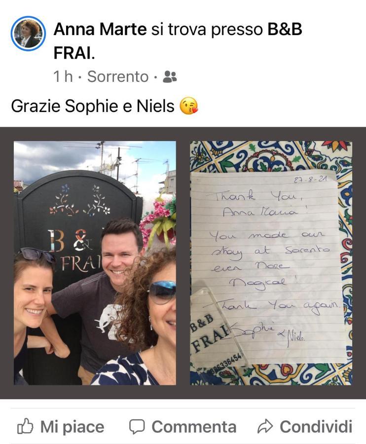 B&B Frai Сорренто Екстер'єр фото
